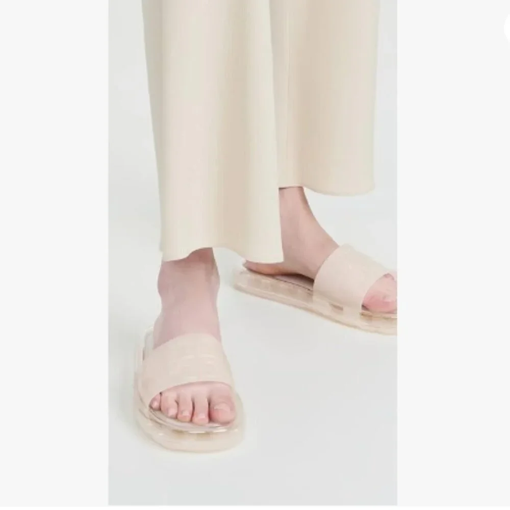 Tory Burch Bubble Jelly Slide Sandals | New Ivory | Size 9 | NWT